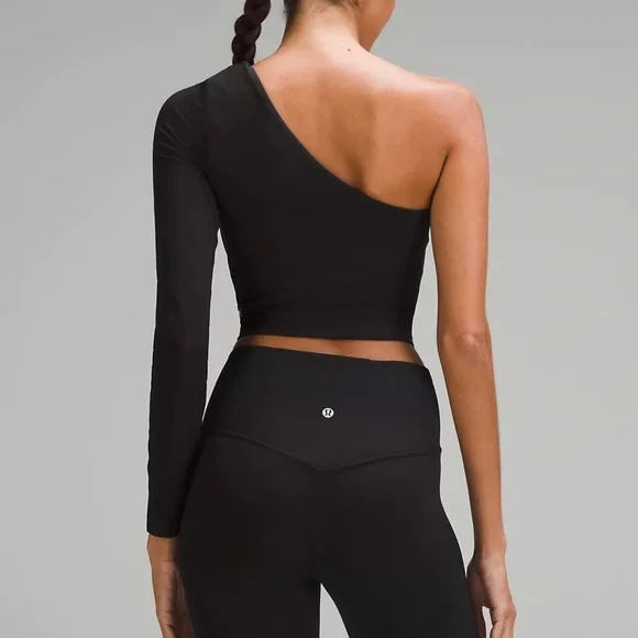 lululemon | Women's Align Asymmetric Long Sleeve Shirt Size 4 NWT Color: Black - Picture 2 of 6